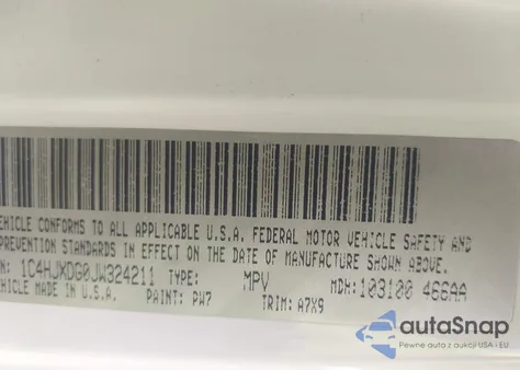 2018 Jeep Wrangler Unlimited Sport S 4X4 z USA, uszkodzony, nr VIN 1C4HJXDG0JW324211